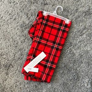 Red Fleece Plaid Old Navy Boys Pajama Pants